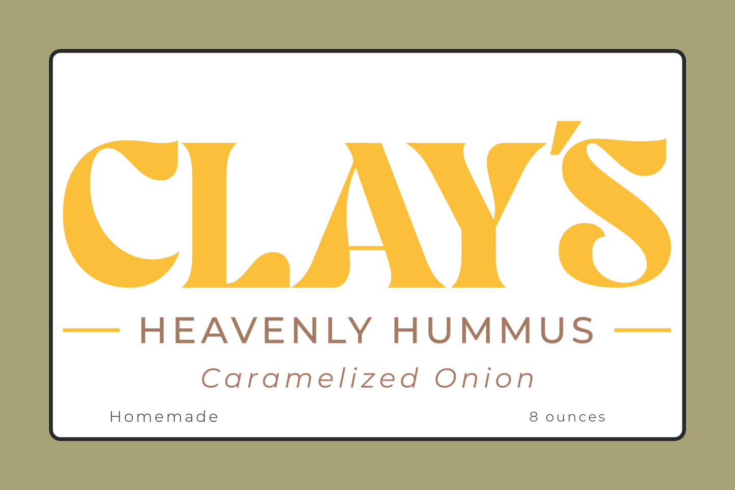Heavenly Hummus - Caramelized Onion